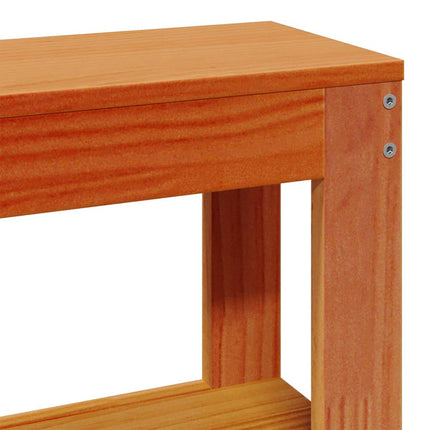 Letto senza Materasso Marrone Cera 140x190 cm in Legno di Pino