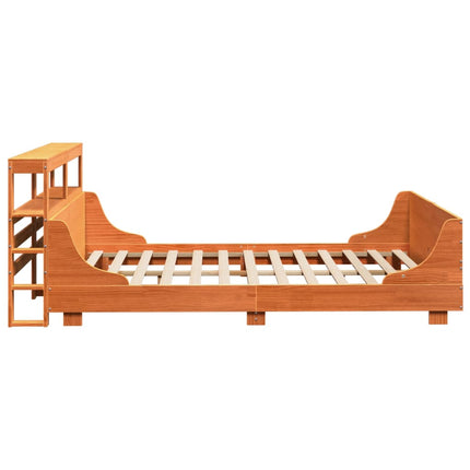 Letto senza Materasso Marrone Cera 150x200 cm in Legno di Pino