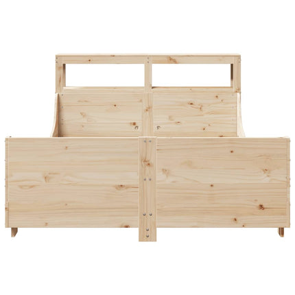 Letto senza Materasso 140x200 cm in Legno Massello di Pino