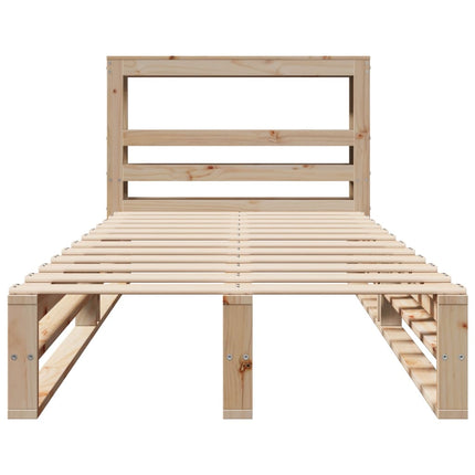 Giroletto senza Materasso 100x200 cm in Legno Massello di Pino