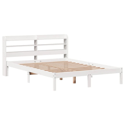 Letto senza Materasso Bianco 120x200 cm Legno Massello di Pino