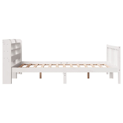 Letto senza Materasso Bianco 120x200 cm Legno Massello di Pino