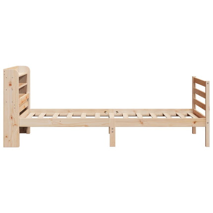 Giroletto con Testiera 75x190 cm in Legno Massello di Pino