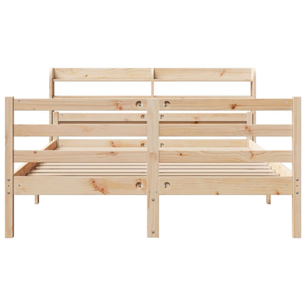 Giroletto con Testiera 120x200 cm in Legno Massello di Pino