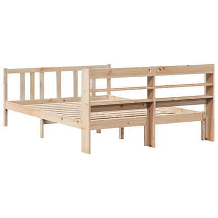 Giroletto con Testiera 150x200 cm in Legno Massello di Pino