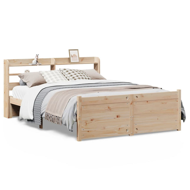 Giroletto con Testiera 120x190 cm in Legno Massello di Pino