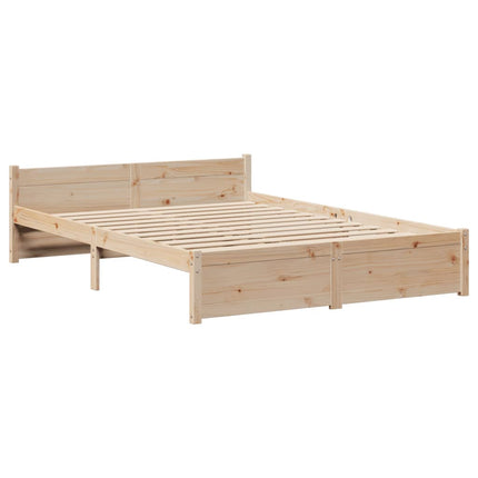 Giroletto con Testiera 120x190 cm in Legno Massello di Pino