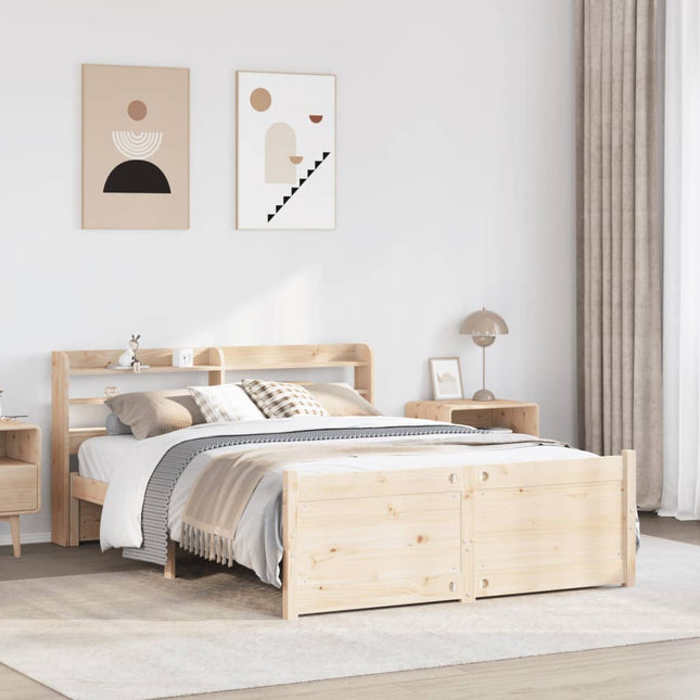 Giroletto con Testiera 120x190 cm in Legno Massello di Pino