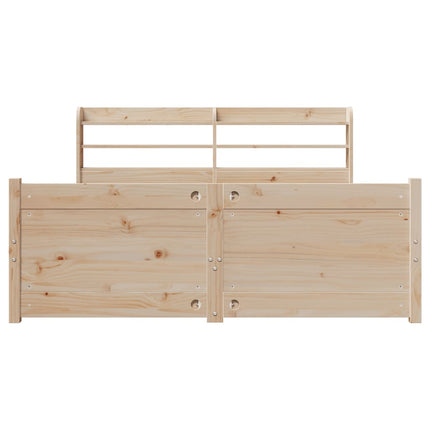 Giroletto con Testiera 150x200 cm in Legno Massello di Pino