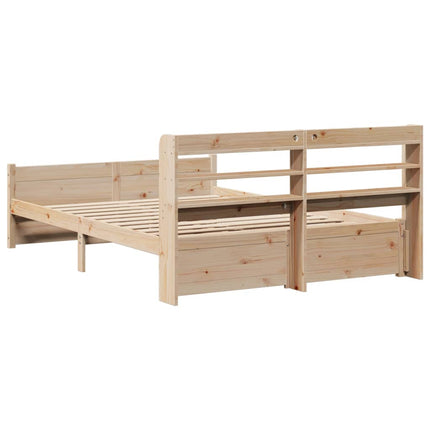 Giroletto con Testiera 150x200 cm in Legno Massello di Pino