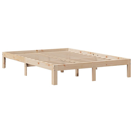 Giroletto con Testiera 150x200 cm in Legno Massello di Pino