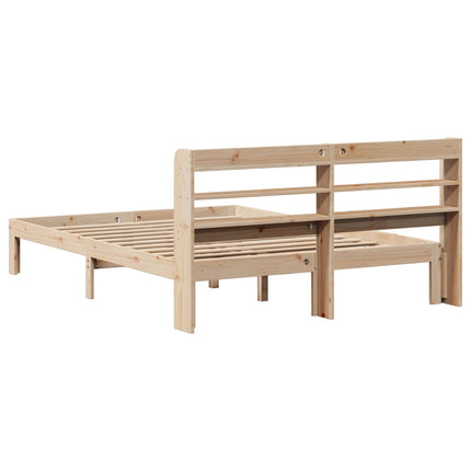 Giroletto con Testiera 160x200 cm in Legno Massello di Pino