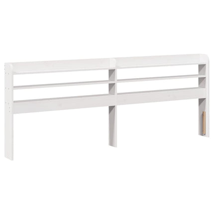 Letto senza Materasso Bianco 135x190 cm Legno Massello di Pino