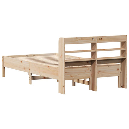 Letto senza Materasso 90x190 cm in Legno Massello di Pino