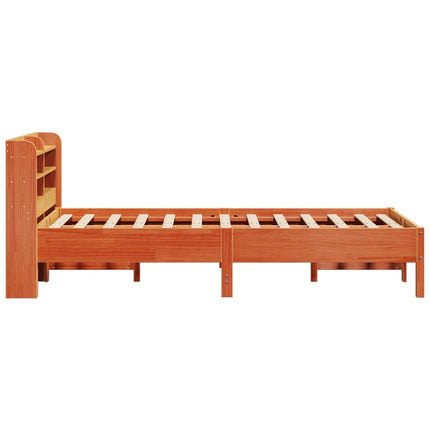 Letto senza Materasso Marrone Cera 90x190 cm in Legno di Pino
