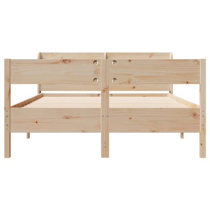 Letto senza Materasso 160x200 cm in Legno Massello di Pino