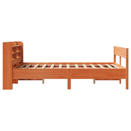 Letto senza Materasso Marrone Cera 160x200 cm in Legno di Pino