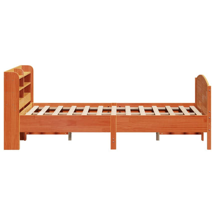 Letto senza Materasso Marrone Cera 120x190 cm in Legno di Pino