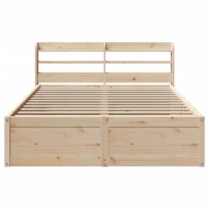 Giroletto con Testiera 150x200 cm in Legno Massello di Pino