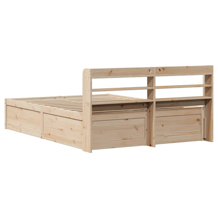 Giroletto con Testiera 120x190 cm in Legno Massello di Pino