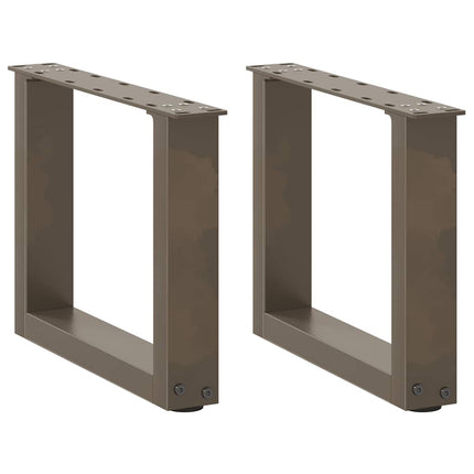 Gambe Tavolino CaffÃ¨ a U 2 pz 30x(30-31)cm in Acciaio