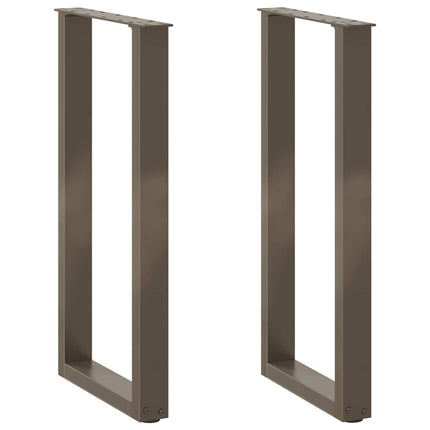 Gambe Tavolino CaffÃ¨ a U 2 pz Naturale 28x(72-73) cm Acciaio