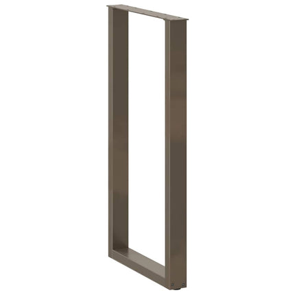 Gambe Tavolino CaffÃƒÂ¨ a U 2 pz 60x(110-111) cm in Acciaio