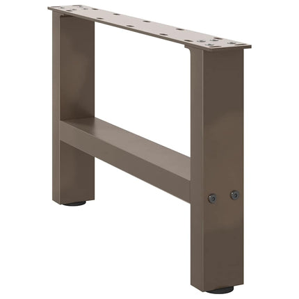 Gambe per Tavolino da CaffÃ¨ Naturale 2 pz 50x(30-31)cm Acciaio
