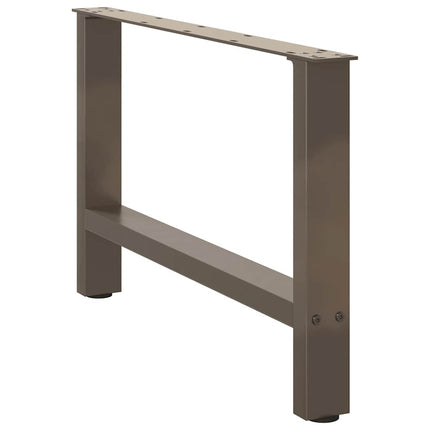 Gambe per Tavolino Naturale 2 pz 70x(42-43) cm Acciaio