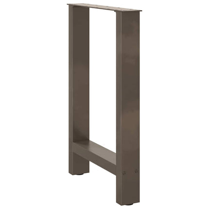 Gambe per Tavolino Naturale 2 pz 50x(72-73) cm Acciaio