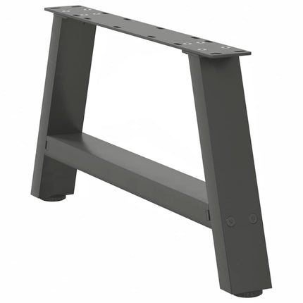 Gambe Tavolino CaffÃƒÂ¨ a A 2 pz Antracite 70x(30-31)cm in Acciaio