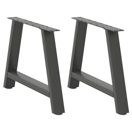 Gambe Tavolino CaffÃ¨ a A 2 pz Antracite 70x(42-43)cm in Acciaio