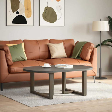 Gambe Tavolino CaffÃƒÂ¨ a T 2 pz Naturale 70x25x(42-43) cm Acciaio