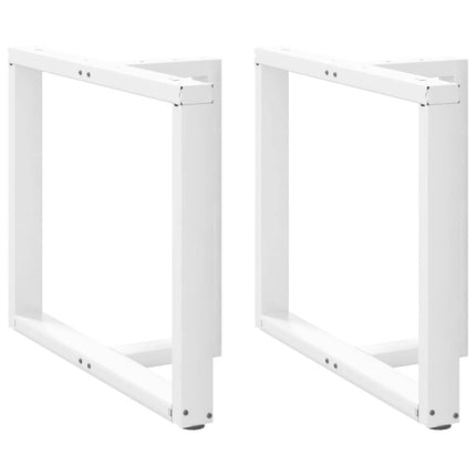 Gambe Tavolo Pranzo Forma T 2pz Bianco 90x35x(72-73)cm Acciaio