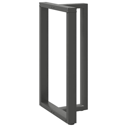 Gambe Tavolo Bar a T 2 pz Antracite 60x35x(100-101) cm Acciaio