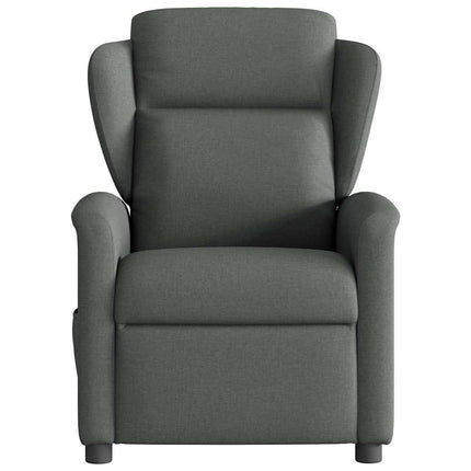 Poltrona Reclinabile in Tessuto Grigio Scuro