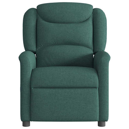 Poltrona Reclinabile in Tessuto Verde Scuro