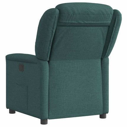 Poltrona Reclinabile in Tessuto Verde Scuro