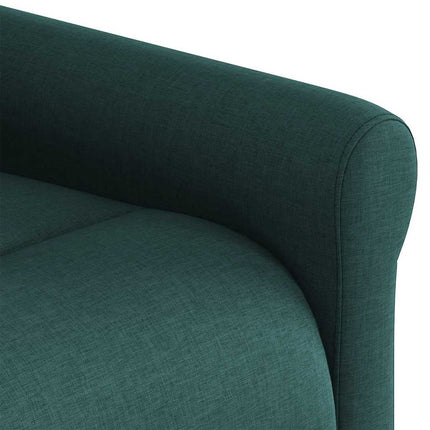 Poltrona Reclinabile in Tessuto Verde Scuro
