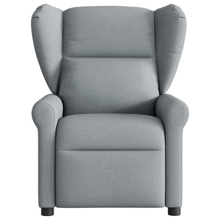Poltrona Reclinabile in Tessuto Grigio Chiaro