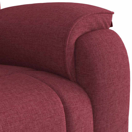 Poltrona Reclinabile in Tessuto Rosso Vino