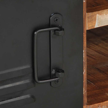 Tavolino Salotto Multicolore 90x50x36cm Legno Massello Recupero