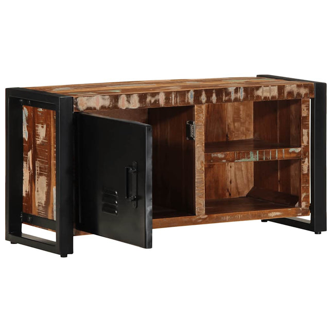 Mobile Porta TV 80x30x40 cm in Legno Massello di Recupero