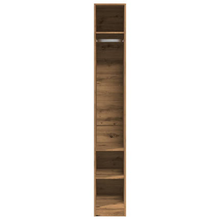 Armadio Rovere Artigianale 30x50x200 cm in Legno Multistrato