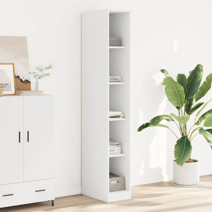 Armadio Bianco 30x50x200 cm in Legno Multistrato
