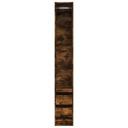 Armadio Rovere Fumo 30x50x200 cm in Legno Multistrato