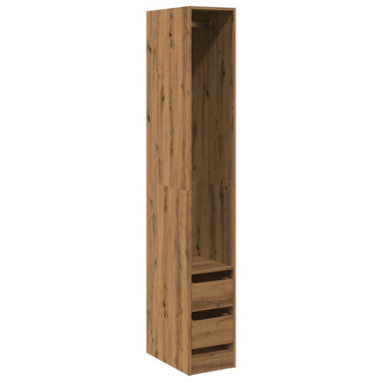 Armadio Rovere Artigianale 30x50x200 cm in Legno Multistrato