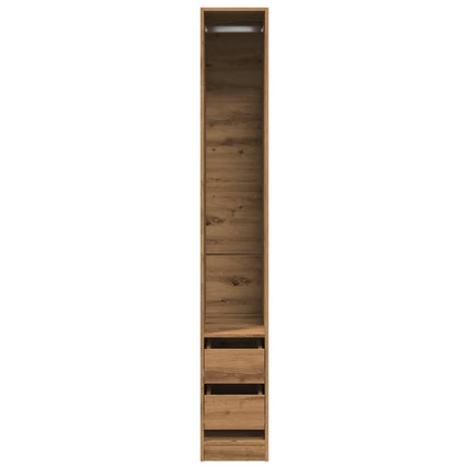 Armadio Rovere Artigianale 30x50x200 cm in Legno Multistrato