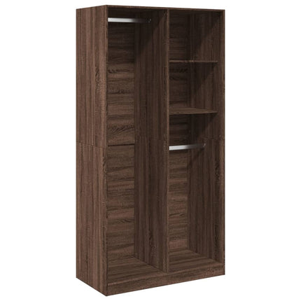 Armadio Rovere Marrone 100x50x200 cm in Legno Multistrato