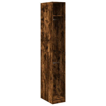 Armadio Rovere Fumo 30x50x200 cm in Legno Multistrato